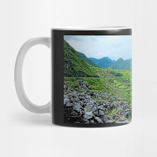 Vietnam - Route de Ha Giang à Dong Van. Plateau karstique Mug